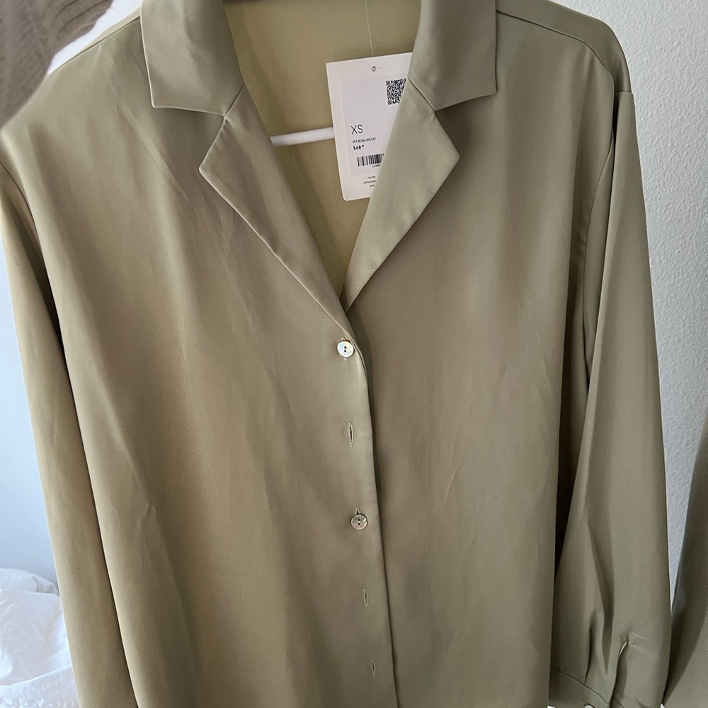 OAK + FORT Olive Blouse